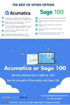 Which is better - Acumatica or Sage 100